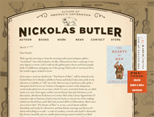 Tablet Screenshot of nickolasbutler.com